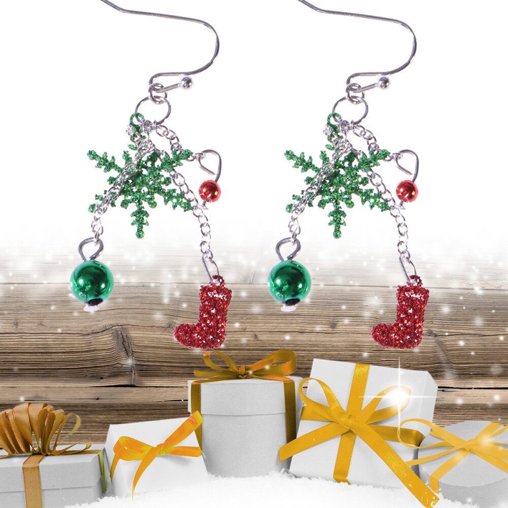 Christmas Earring Christmas Tree Earring Christmas Charm Earrings