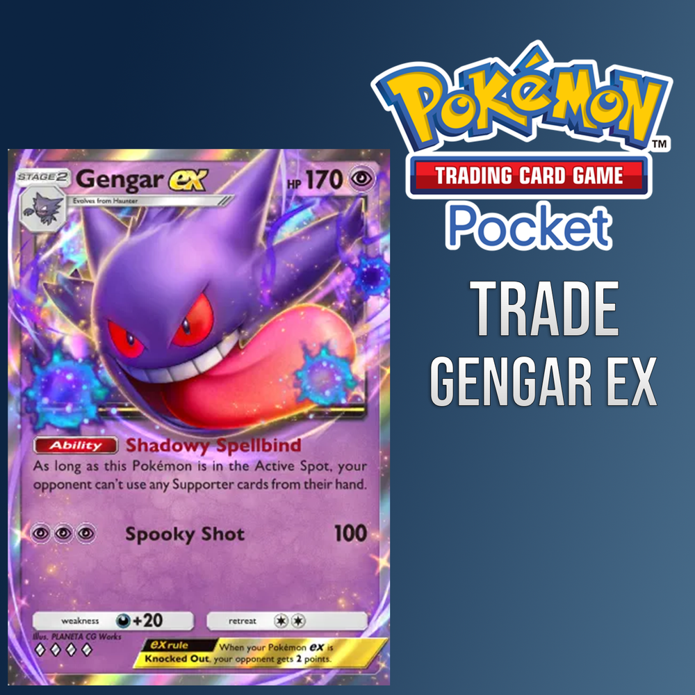 Pokemon TCG POCKET GENGAR EX (Trading Card Game) TCGP