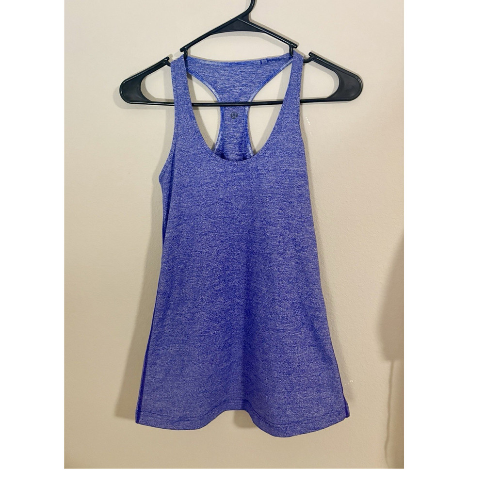 Lululemon Purple Racerback Tank Top Women's Size 6 Yoga Gym Training Sleeveless