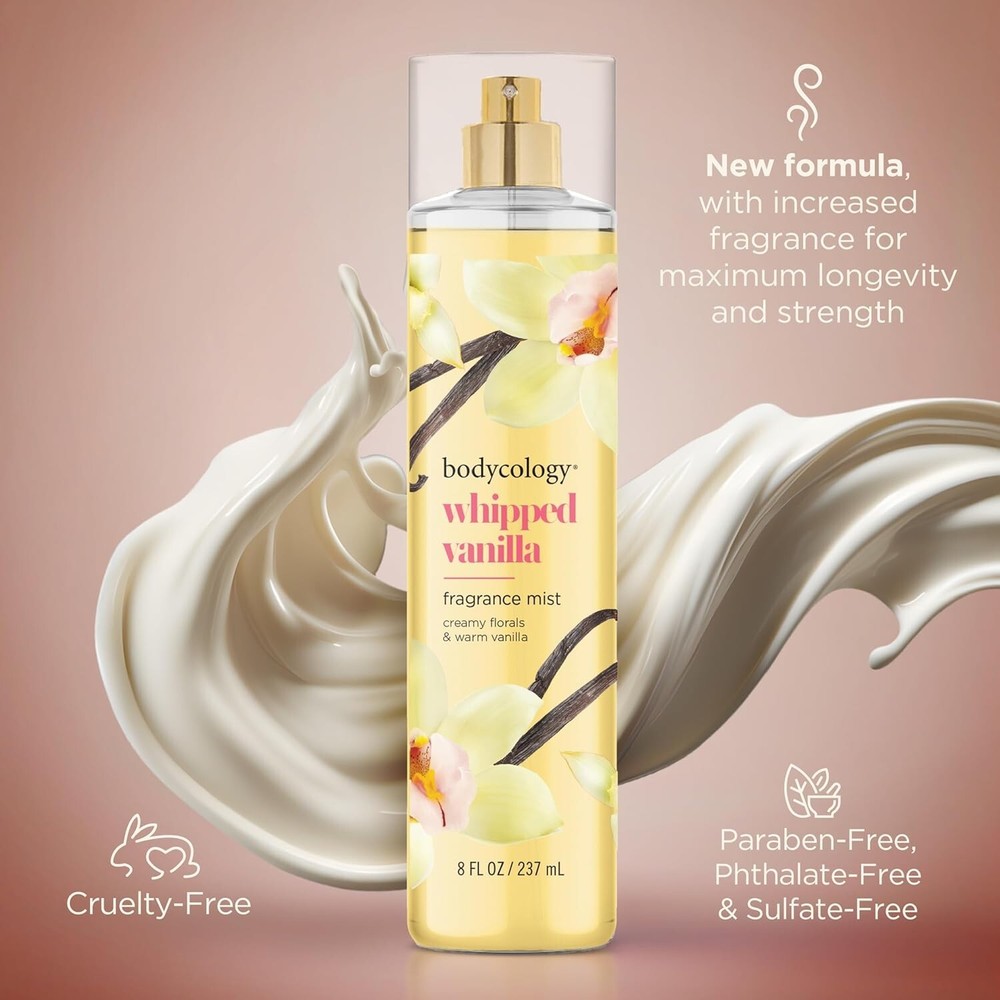 Long-Lasting Fragrance Body Mist, Whipped Vanilla, 8 Fl Oz