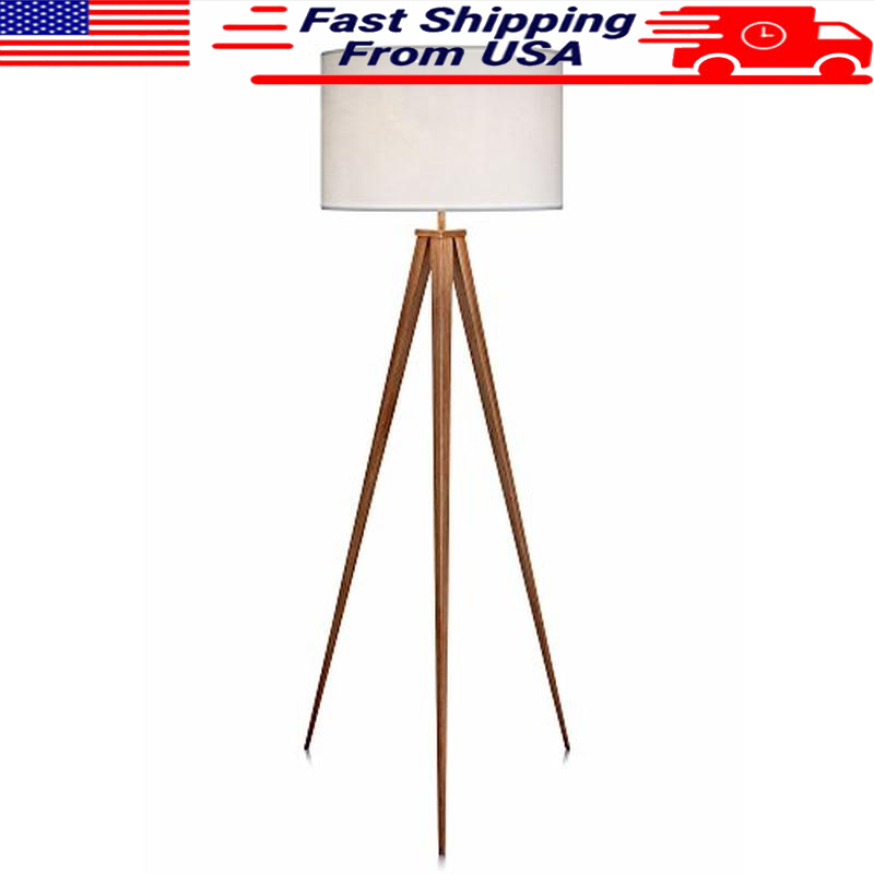 Minimalist Tripod Floor Lamp Foot Switch Modern Lighting Ambient Accent Reading