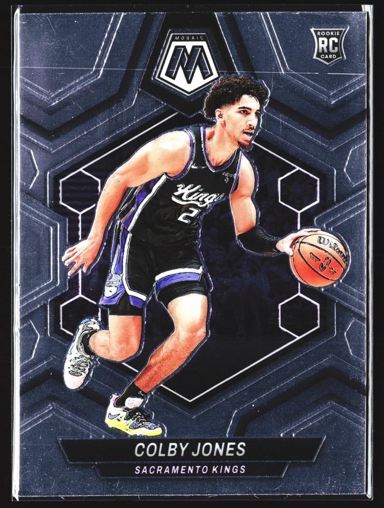 2023-24 Panini Mosaic Colby Jones Sacramento Kings Rookie Card #211 RC