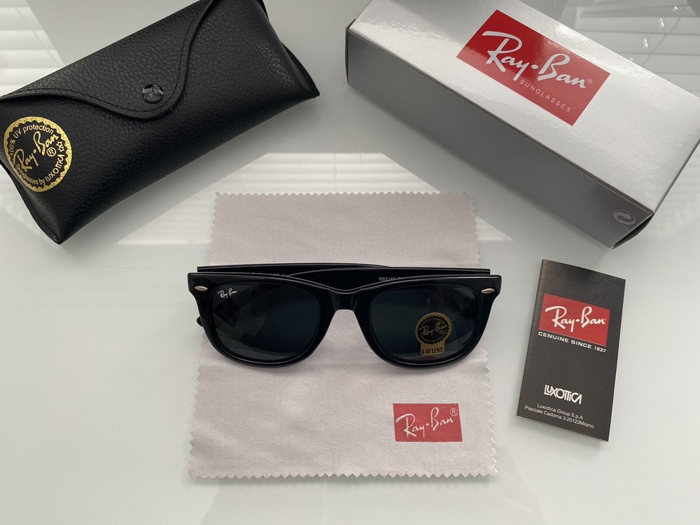 Ray-Ban Wayfarer Sunglasses RB2140 - All Black - Brand New - Men
