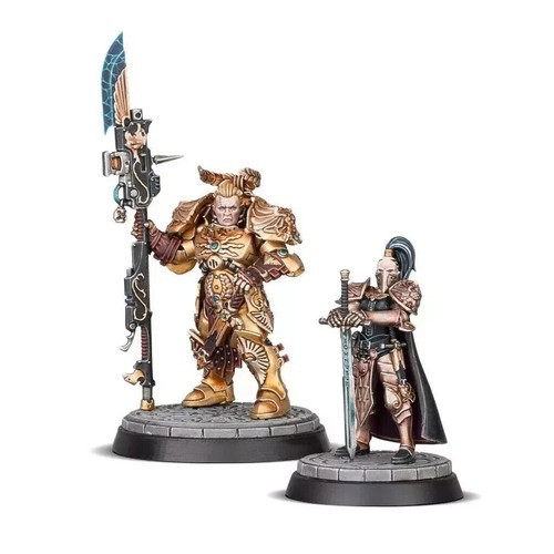 Valerian and Aleya Adeptus Custodes Warhammer 40K miniatures