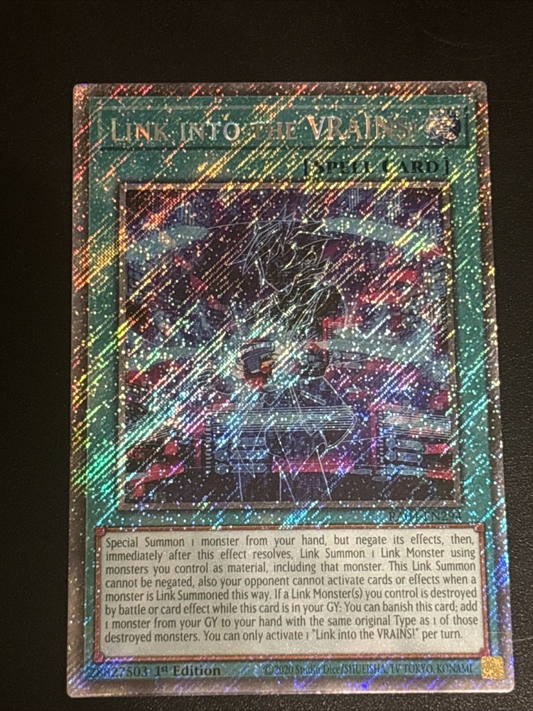 VRAINS Link Platinum Secret Rare RA04-EN294 Quarter Century Stampede