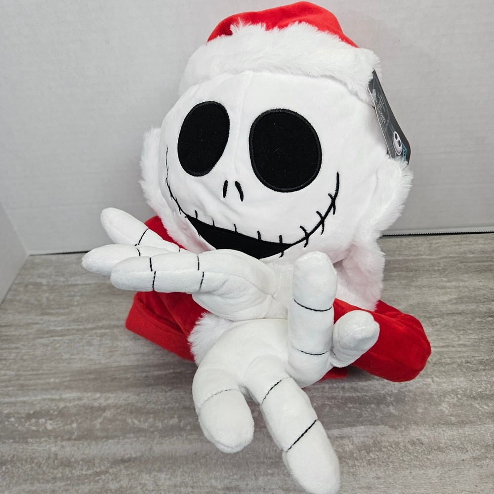 Disney Jack Skellington Nightmare Before Christmas Tree Topper Hugger Santa Hat