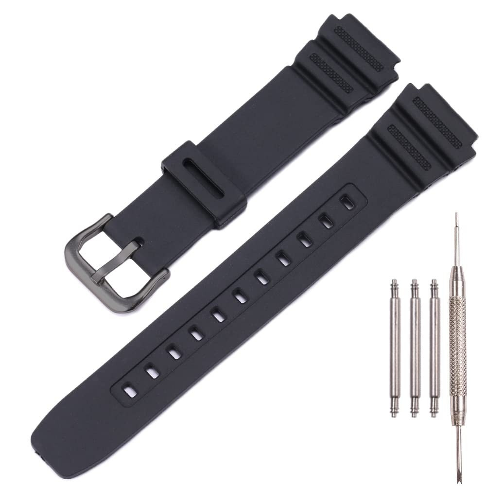 Resin Strap Compatible with Casio AE-1300 AE-1200 F-108 W-216H AE-1000w SGW-3...
