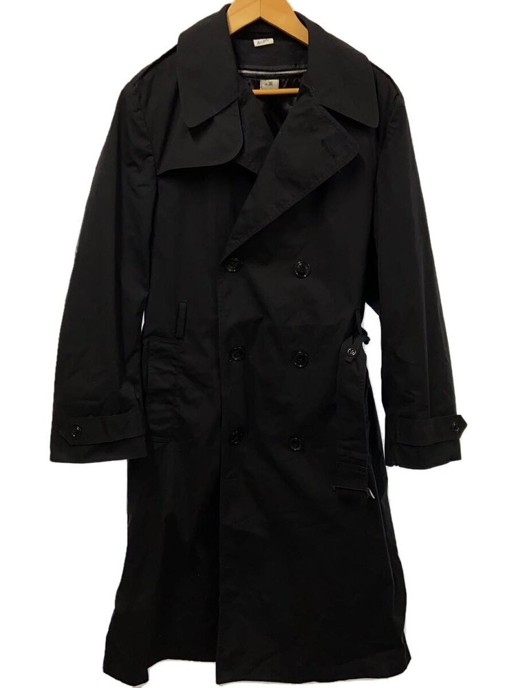 Us.Navy All Weather/With Liner/Trench Coat/38/Cotton/Blk/8415-01-308-8692// 535