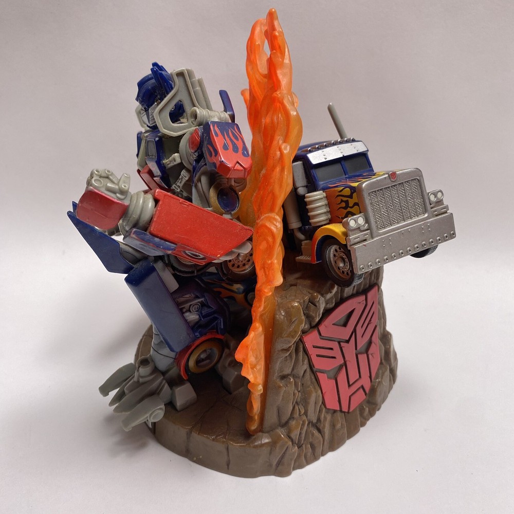 2007 Hasbro Transformers Turnarounds Optimus Prime Double Sided Statue