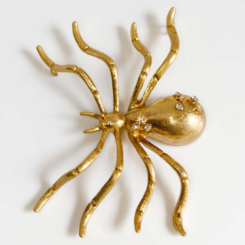 Zara Spider Statement Pendant Necklace for Women Retro Party Vacation Jewelry  