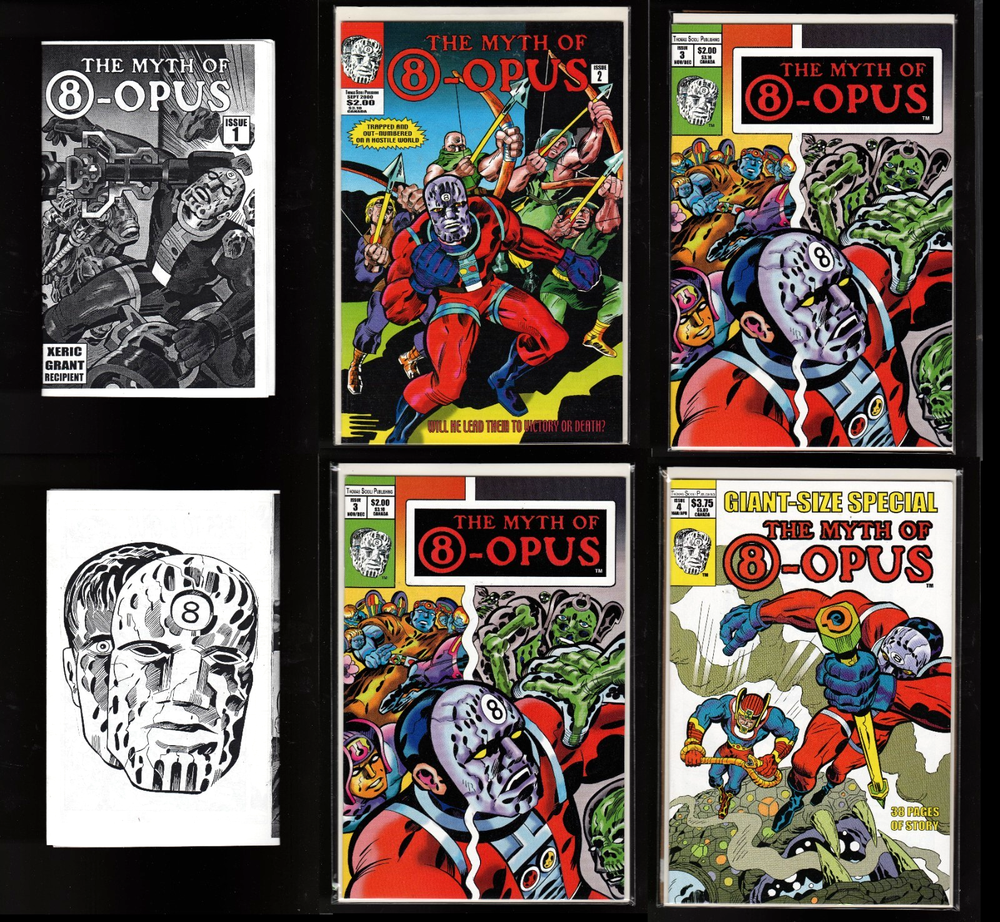 THE MYTH OF 8-OPUS #1 ASHCAN,2,3,3,4(LOT OF 5) 9.4/9.6 NM+ AVG SCIOLI PUB CGC'EM