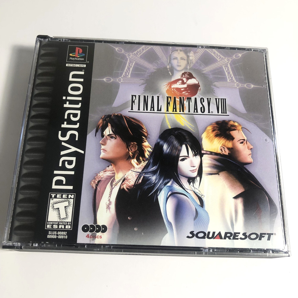Final Fantasy VIII 8 Playstation PS1 Complete CIB w/RegCard Black Label Clean