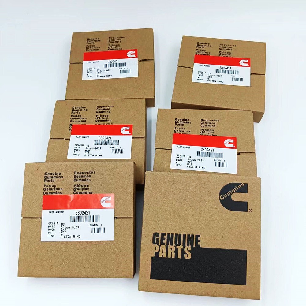 Cummins Set of 6 Standard Piston Rings for 1989-98 Dodge 6B 6BT 5.9 12V 3802421