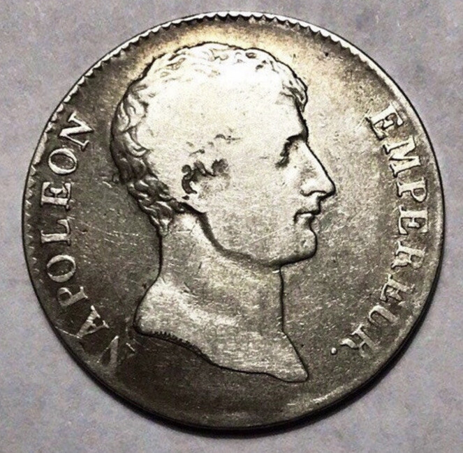 1803 France, Napoleon L’An 12-A 5 Francs, 