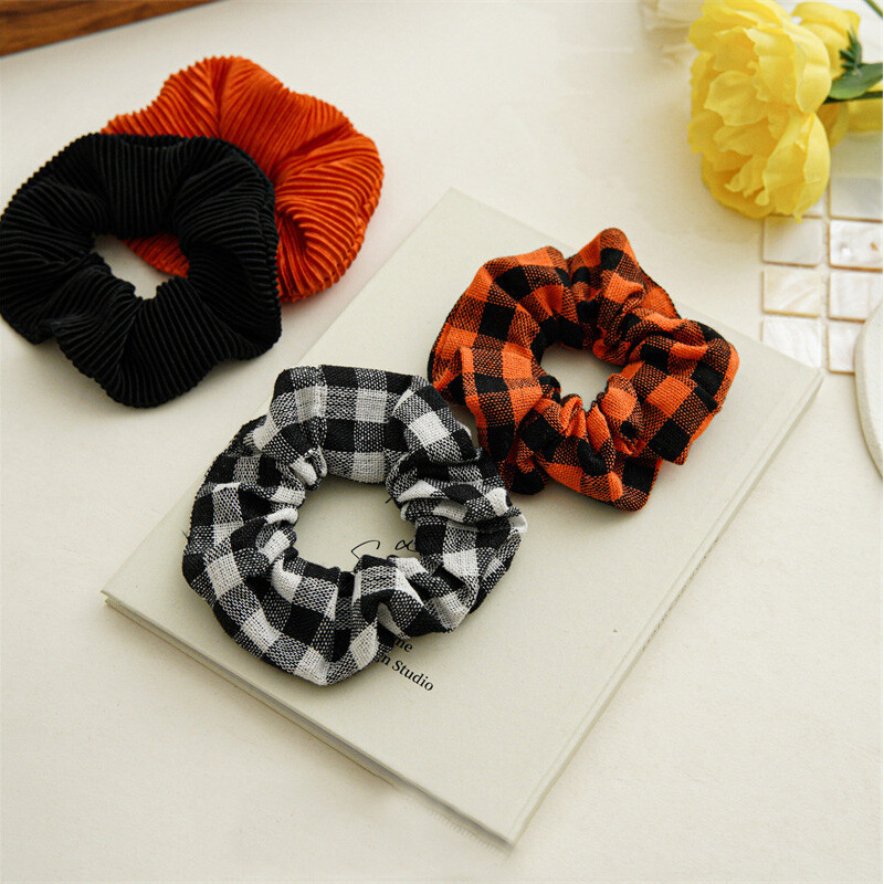 High Elastic Halloween Hair Scrunchies - DIY Hair Accessories