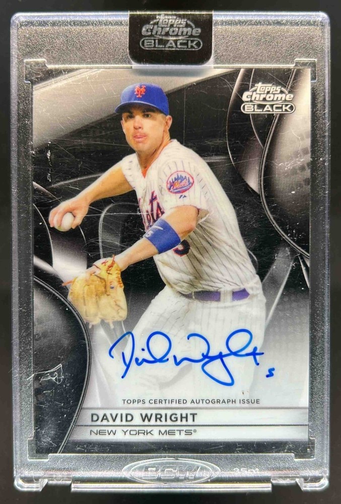 2025 Topps Chrome Black David Wright Auto #CBA-DW Mets
