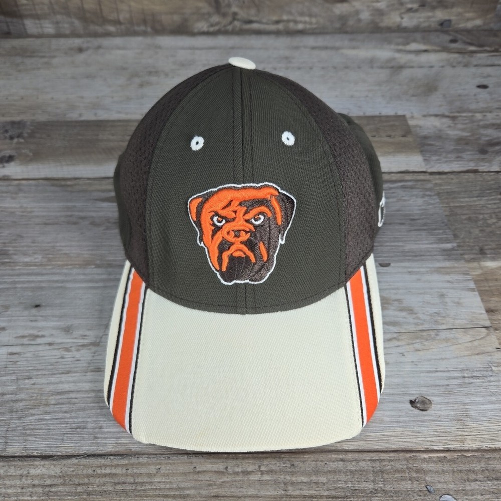 Cleveland Browns Adjustable Brown Cream Bulldog Embroidered NFL Hat by Reebok