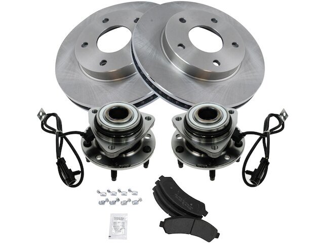 Front Brake Pad and Rotor and Wheel Hub Kit fits Bravada 1997-2001 68XXCN