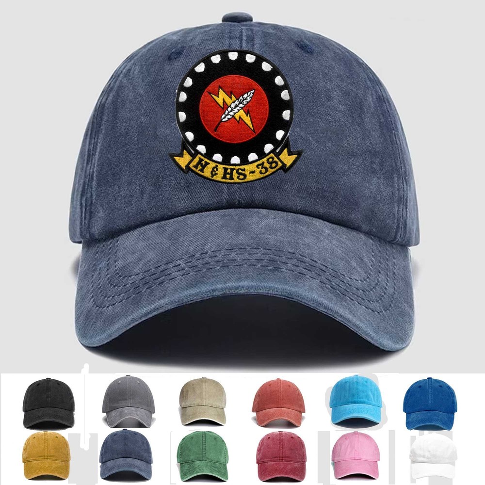 Custom Embroidered Hat HandHS-38 Helicopter Support Squadron, Veteran Cap, Gift