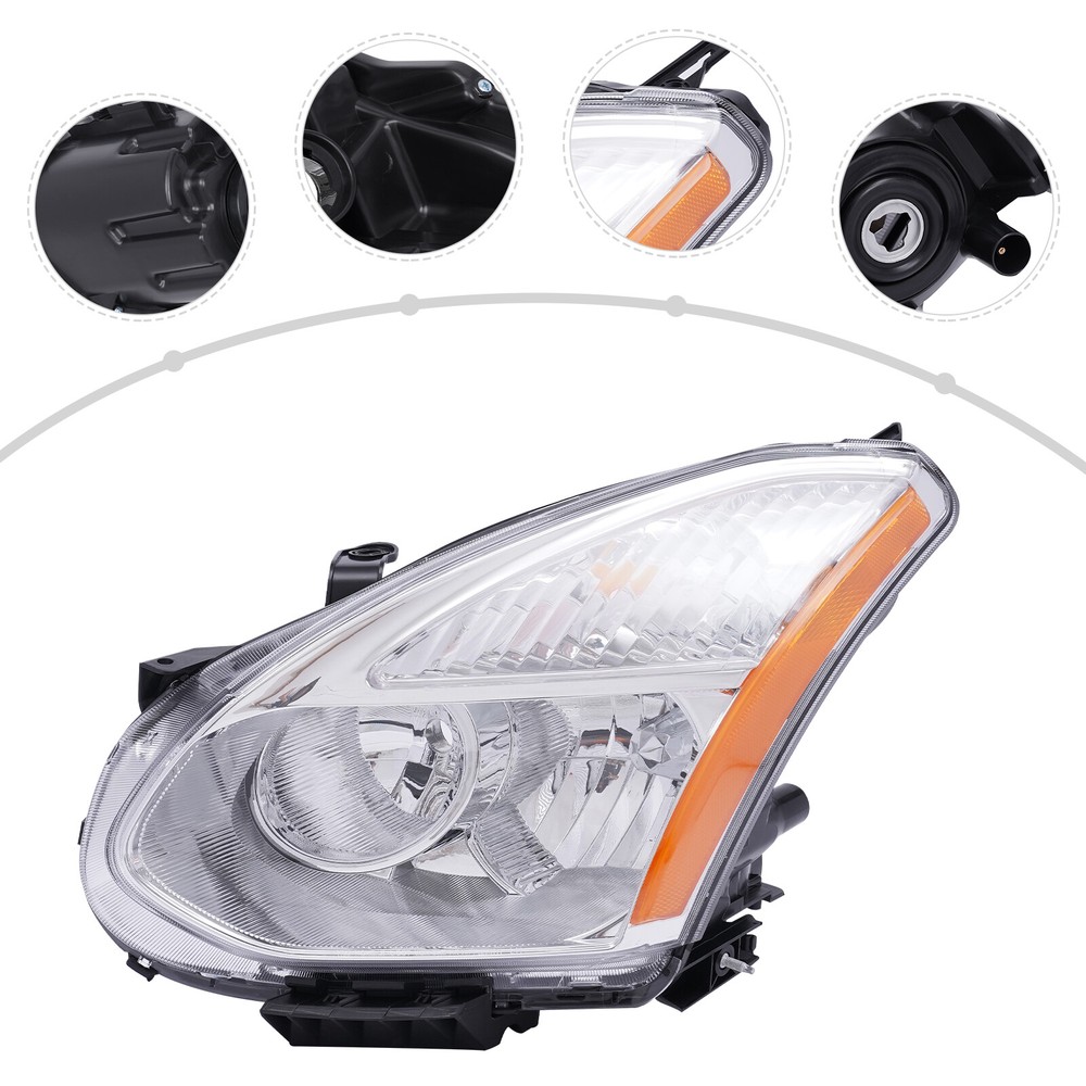 2008-2013 Nissan Rogue 2.5L Left Driver Side Halogen Headlight Replacement