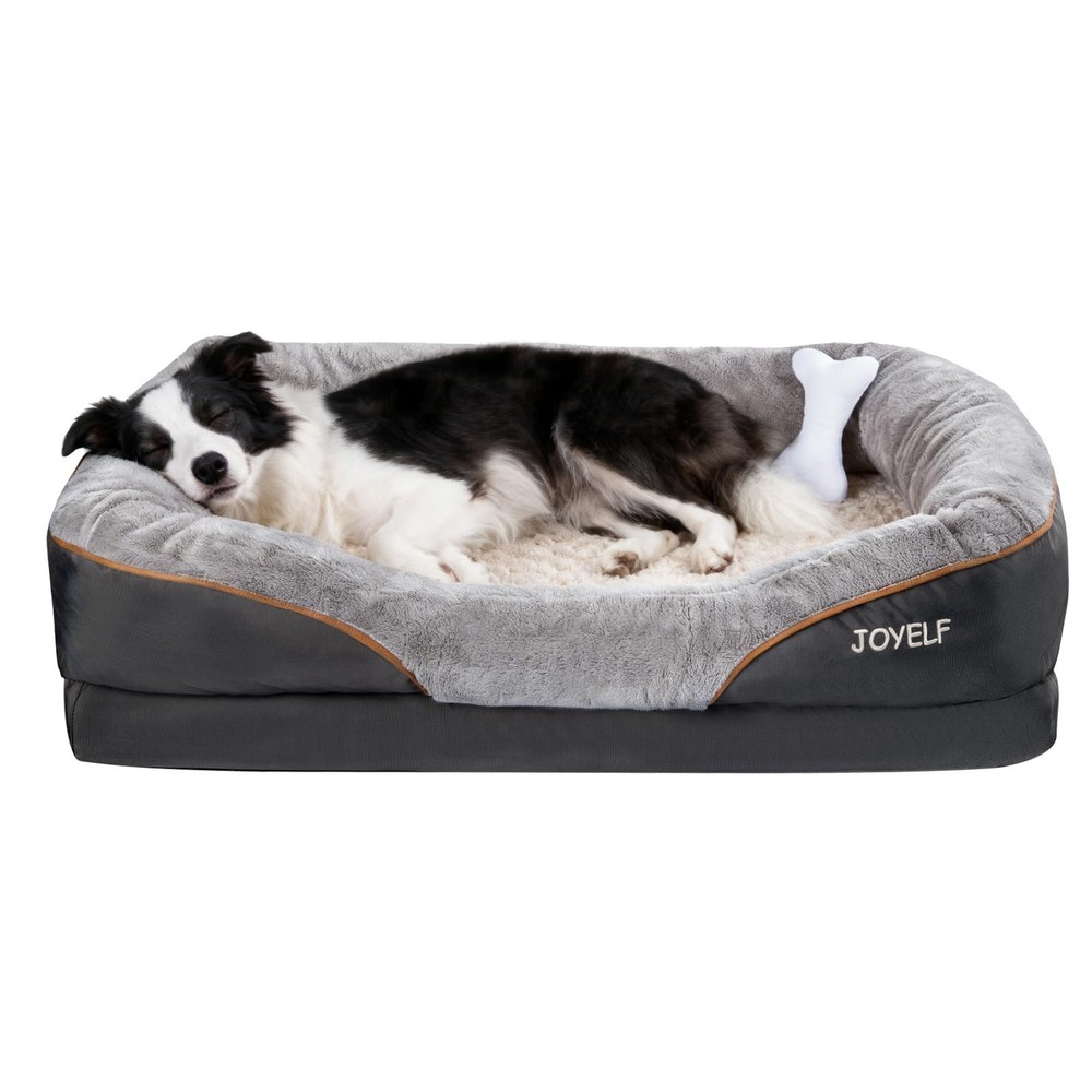 Large Memory Foam Dog Bed, Orthopedic Dog Bed & Sofa with Removable Washable ...