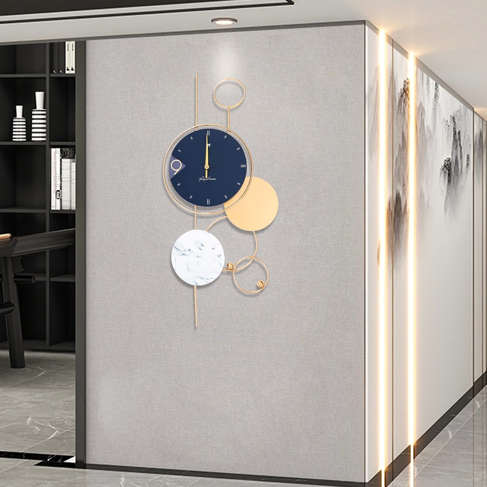 Modern Stylish Silent Sweeping Wall Clock for Living Room Decor