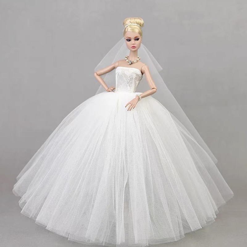White Wedding Dress for 11.5