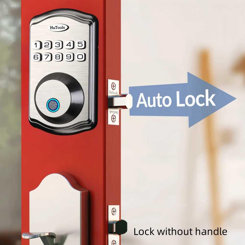 Smart Keypad Door Lock with Fingerprint Entry and 20 Touch Locking Deadbolt