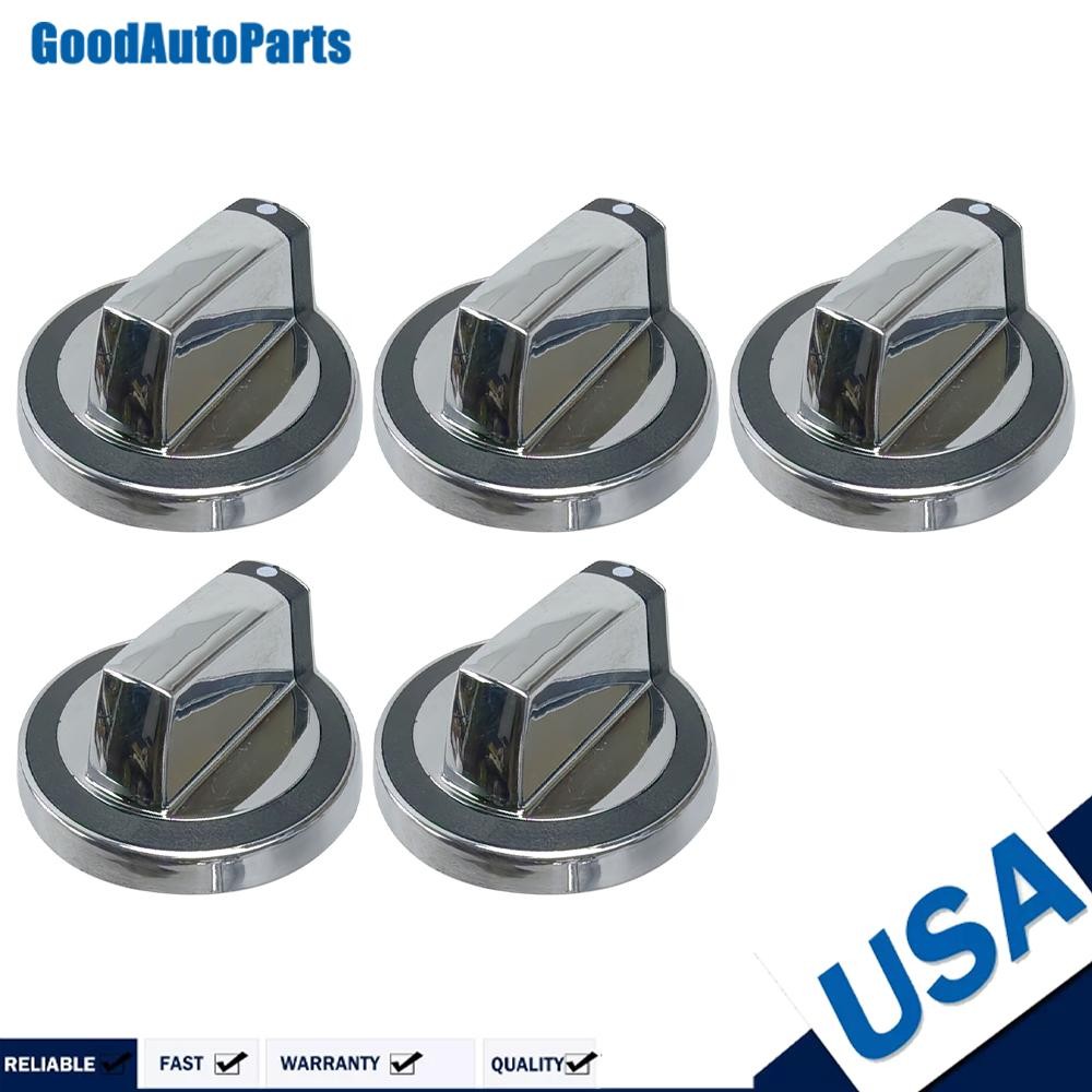 5-Pack W10316664 WPW10316664 Stove Gas Oven Range Control Knob Kit for Whirlpool