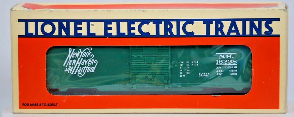 Lionel 6-16238 New York New Haven & Hartford Die-Cast Boxcar Train