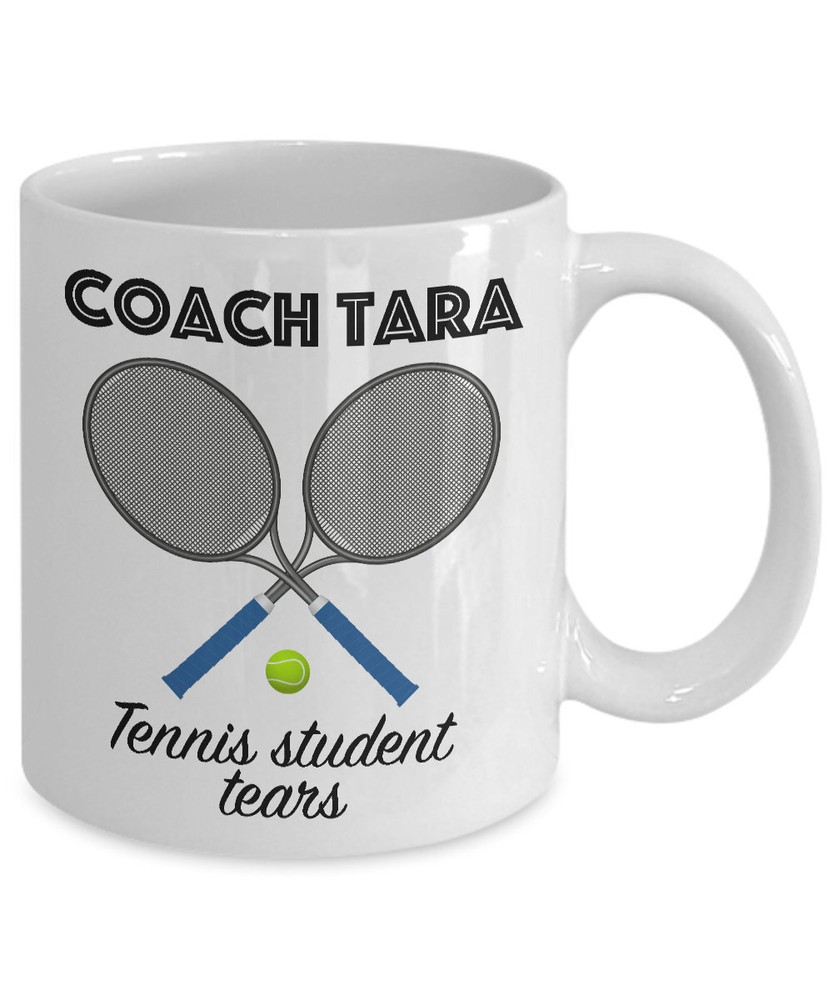 Tennis Gifts Thank You Coach Gift Customizable Mug Tennis Gift Ideas Sports