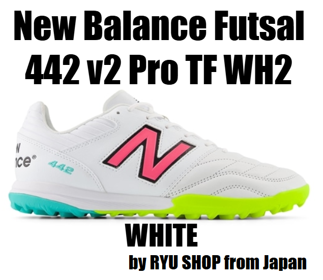 New Balance Unisex Futsal 442 v2 Pro TF WH2 MS41TWH2 2E WHITE