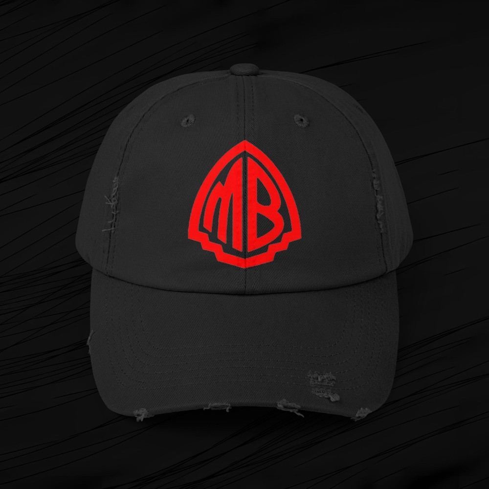 Distressed Cap, Mr Bungle Band Red Logo Hat - Concert Merch Gift