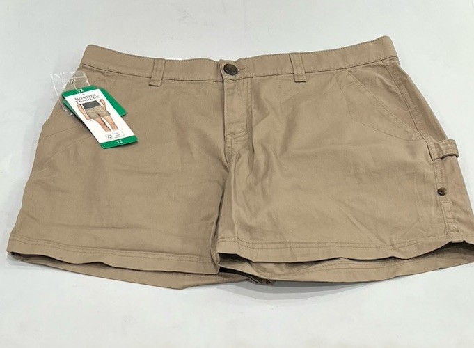 Boston Traders Women's Roll Cuff Shorts, Tan, Size 12