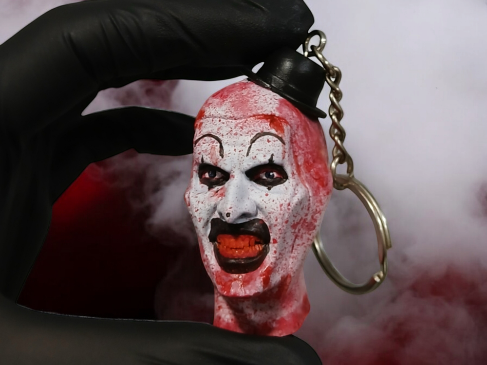 Terrifier Keychain | Art Clown Keyring | Horror Movie Accessory
