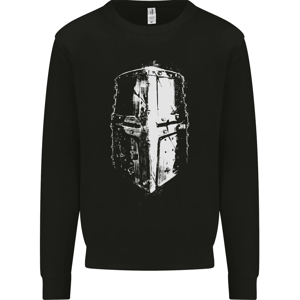 Medieval Helmet Gym Training Top Bodybuilding Mens Sweatshirt Jumper