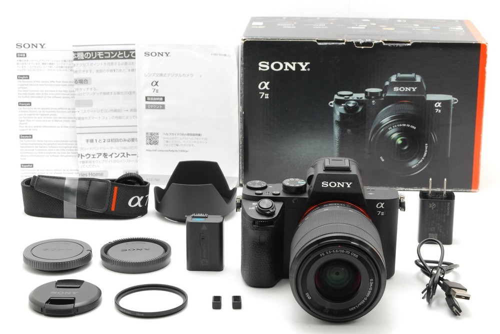 SONY Alpha A7 II Mirrorless Camera with FE 28-70mm Lens Mint in Box Japan Import