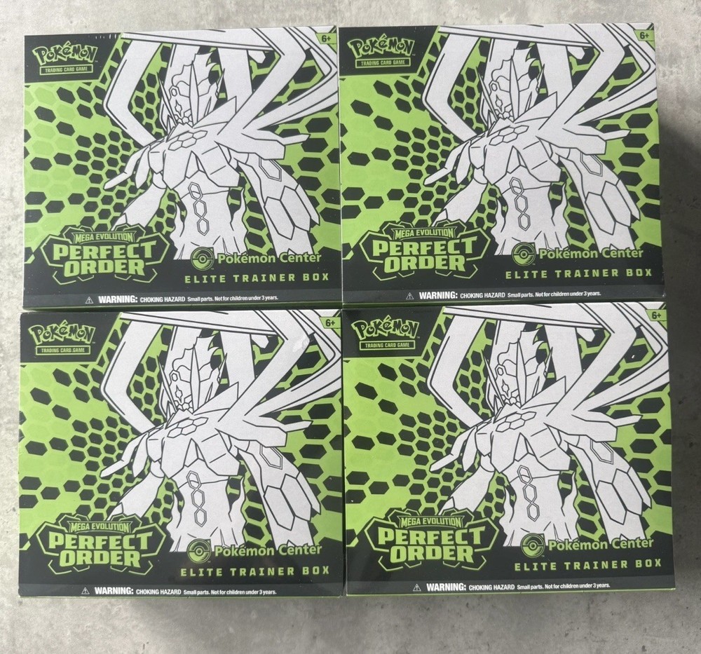 Pokemon TCG Perfect Order Pokemon Center Elite Trainer Box x 4 - New & Sealed ✅