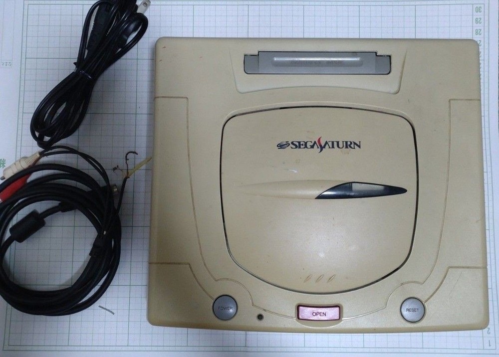 Sega Saturn Console White HST-3220 Tested Japanese Version