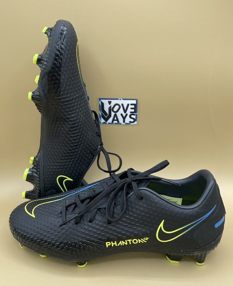 Size 5 NIKE PHANTOM GT ACADEMY FG/MG MENS SOCCER CLEATS CK8460-090 Blk/Blk-cyber