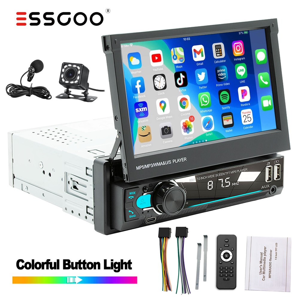 Flip Out Single 1DIN 7