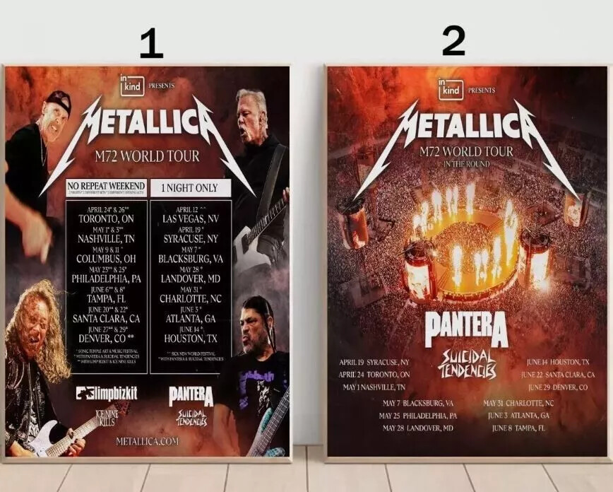 Metallica - Tour 2025 Poster