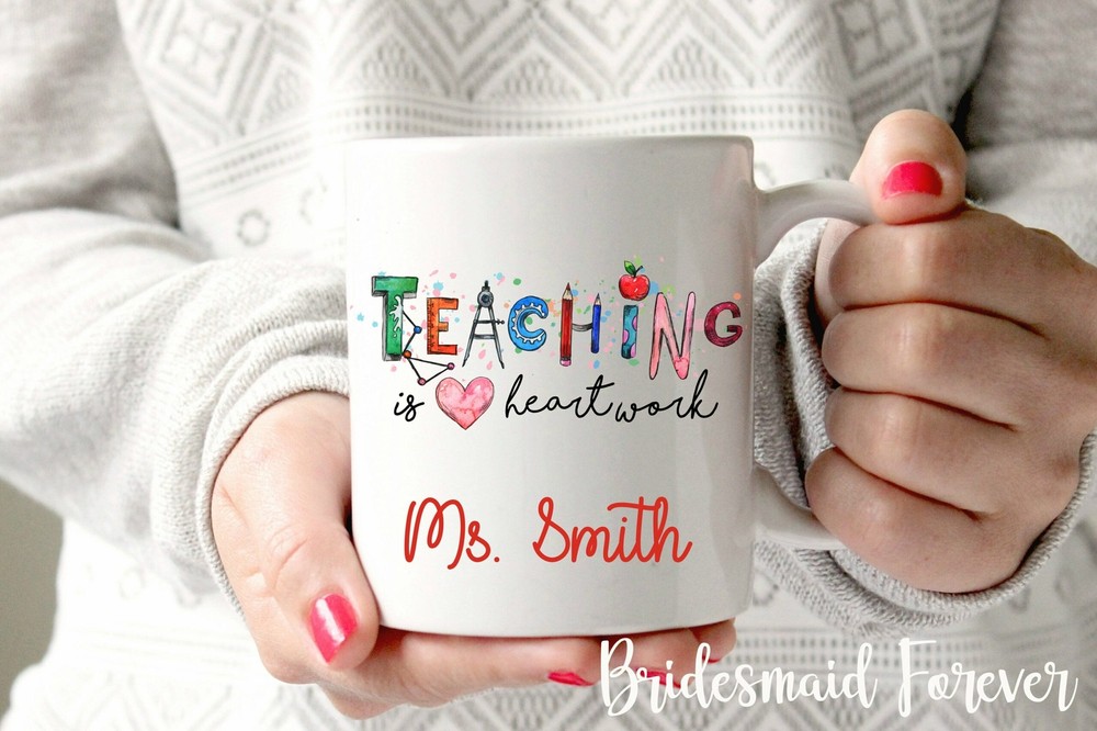 Teacher Mug Teacher Gift Teacher Thank You Teacher Custom Teacher Gift Gift