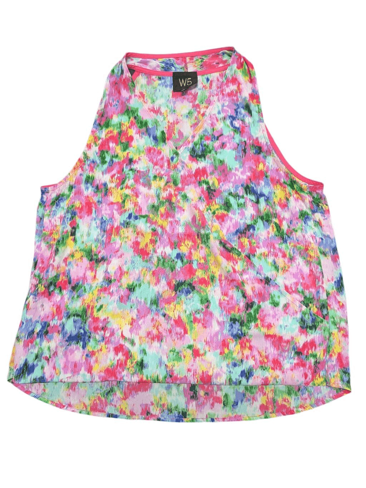 W5 Colorful Wrapped Blouse Women's Size Medium