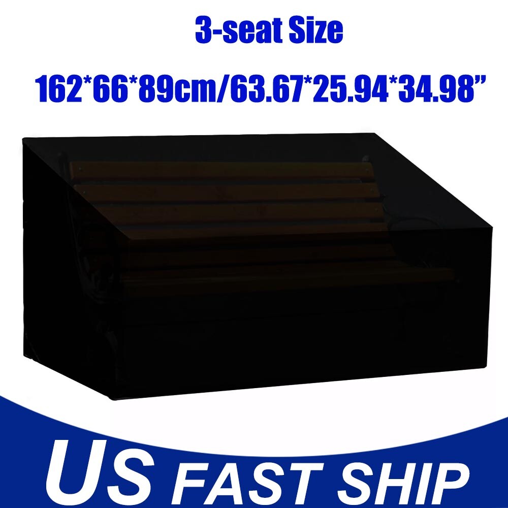 Outdoor Patio Bench Cover Waterproof,3 Seater, Loveseat, Sofa, Glider, Furniture