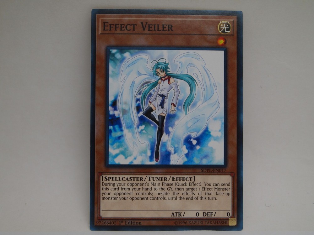 YuGiOh Effect Veiler SDPL-EN017 Common 1st Edition Near Mint