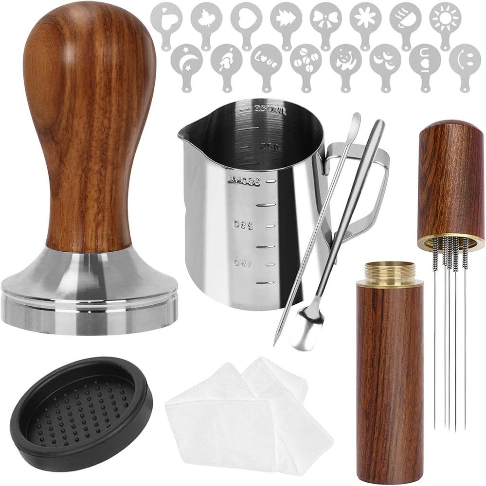 Coffee Tamper Set Espresso Accessories Kit Barista Tools 23 Pcs