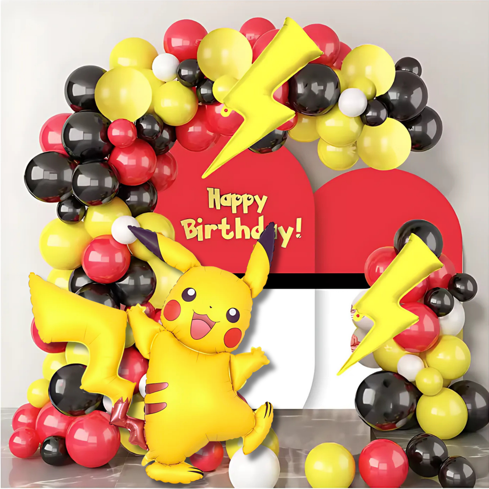 Pikachu Foil Balloon - 50 Inch Large Pokémon Party Decoration Kids Party Kawai