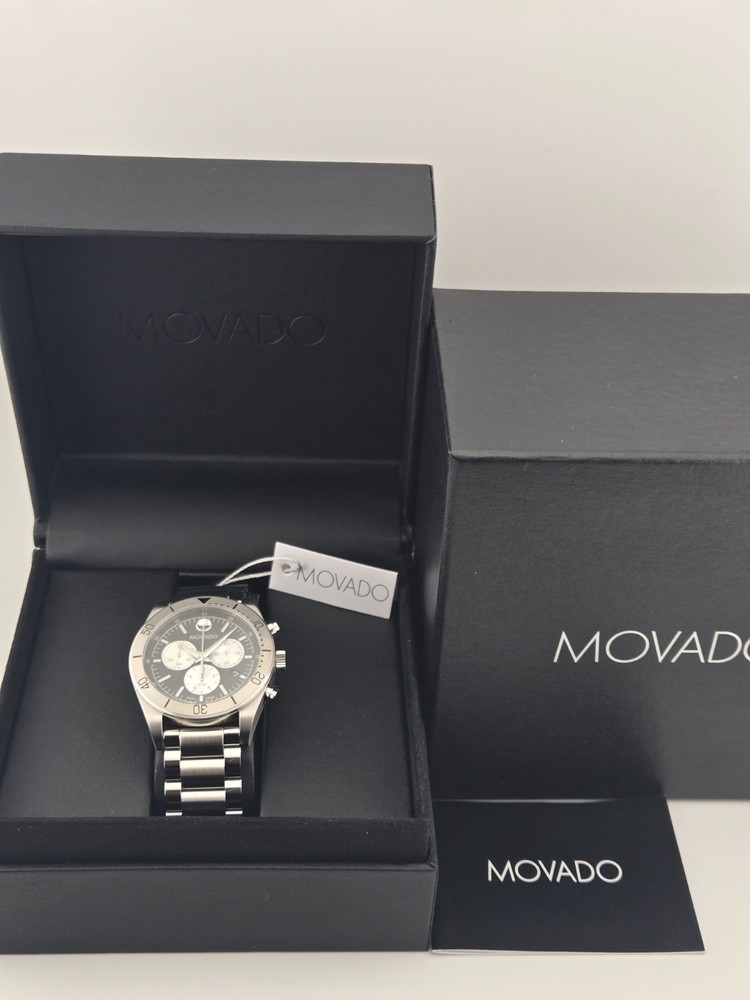 $1395 MSRP | Movado Sport Chronograph Stainless Steel Men's Watch - 0607993