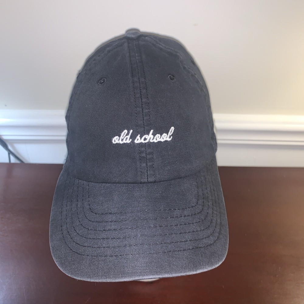 Old School Records Wembley strapback adjustable black hat